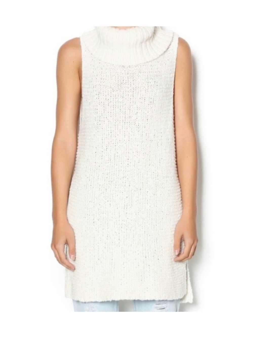 Free People Sleeveless CowlNeck Knit